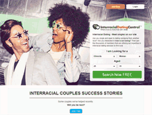 Tablet Screenshot of interracialdatingcentral.com